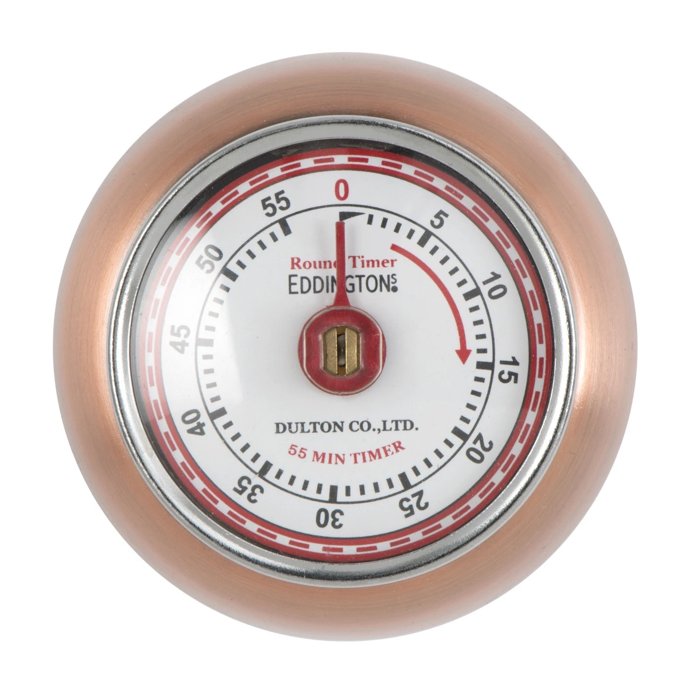 Eddingtons Magnetic Retro Style Kitchen Timer - Copper 55min Countdown