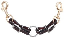 LUNGE LINE CONNECTOR training aid draw reins fully adjustable leather straps