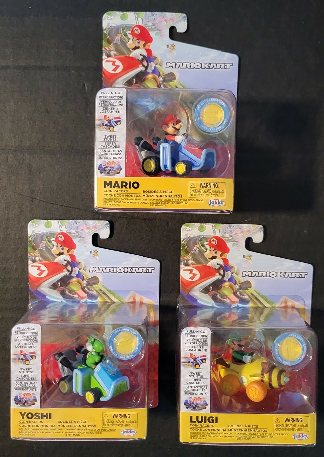 Nintendo Super Mario 3.5 Coin Racers includes Signature Die Cast Coin to  perform Kart Wheelies and 360's 