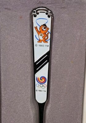 Vintage 1988 Seoul Olympics Spoon And Chopstick Souvenir Set