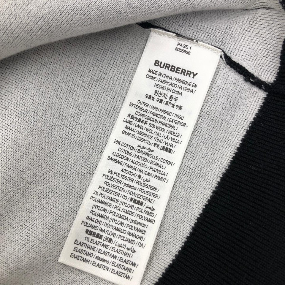 Burberry London Cardigan Good Size Xs 8055956 Black Ladies Tops