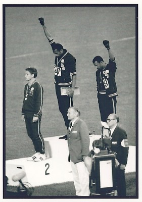 Refrigerator Magnet-2 1/2 X 3 1/2 inches-Tommie Smith & John Carlos-68 Olympics