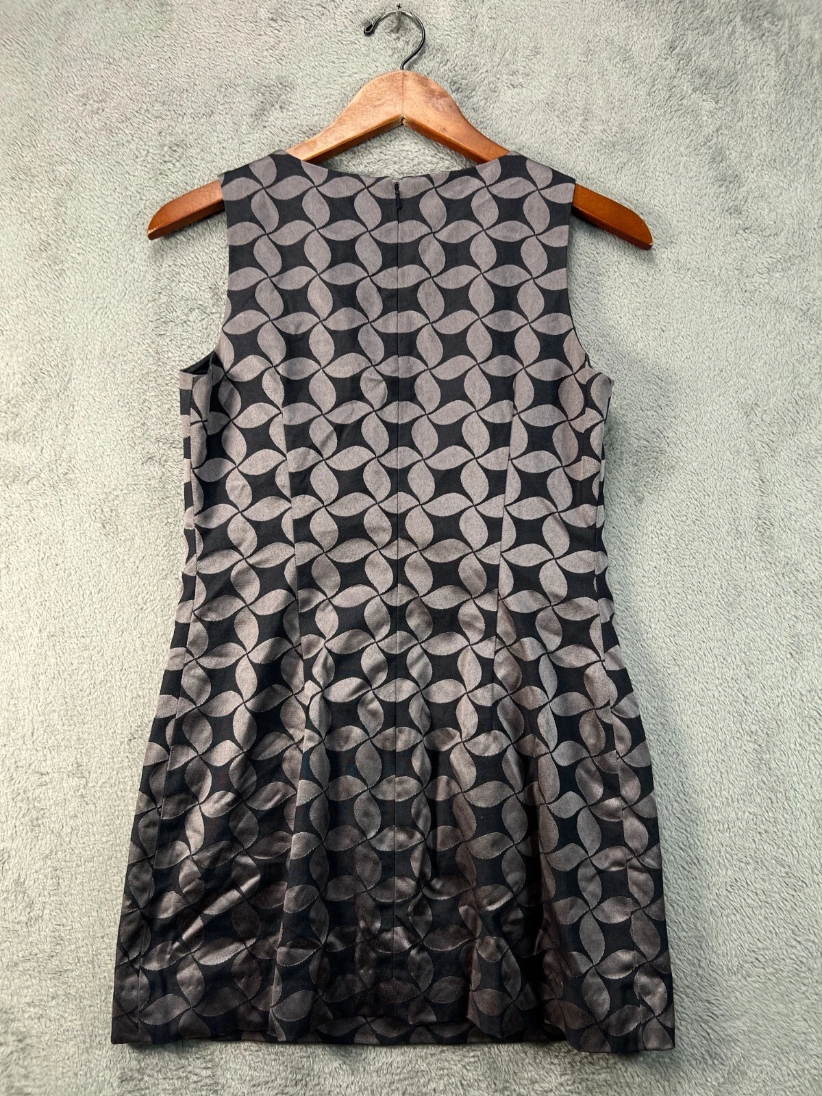 Michael Kors Mini Abito Donna 4 Blu Lucido Tubino Geometrico Senza Maniche Donna