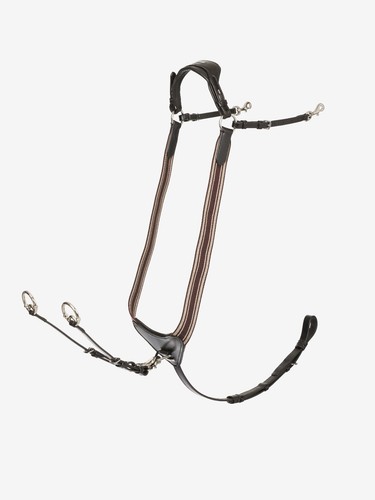 LeMieux Arika elastisches Brustschild verstellbar gepolstert Martingale schwarz/braun - Bild 5 von 11