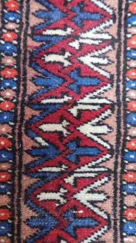 Oriental Hall Runner Carpet Rug Hand Made Wool Vintage Jaldar 9ft 11" x 2ft 8" - Picture 11 of 20
