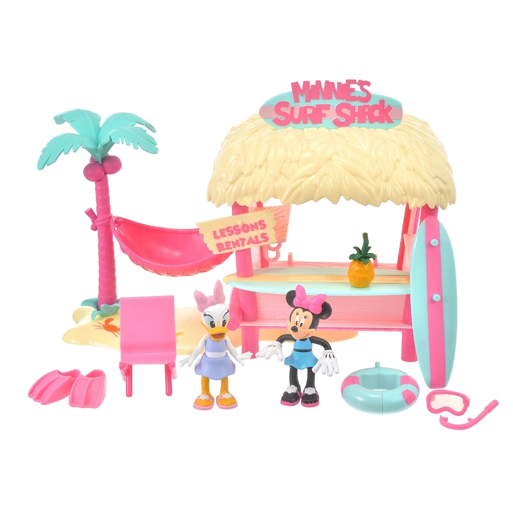 Disney Store Japan Minnie & Daisy Toy Surf Shack Minnie