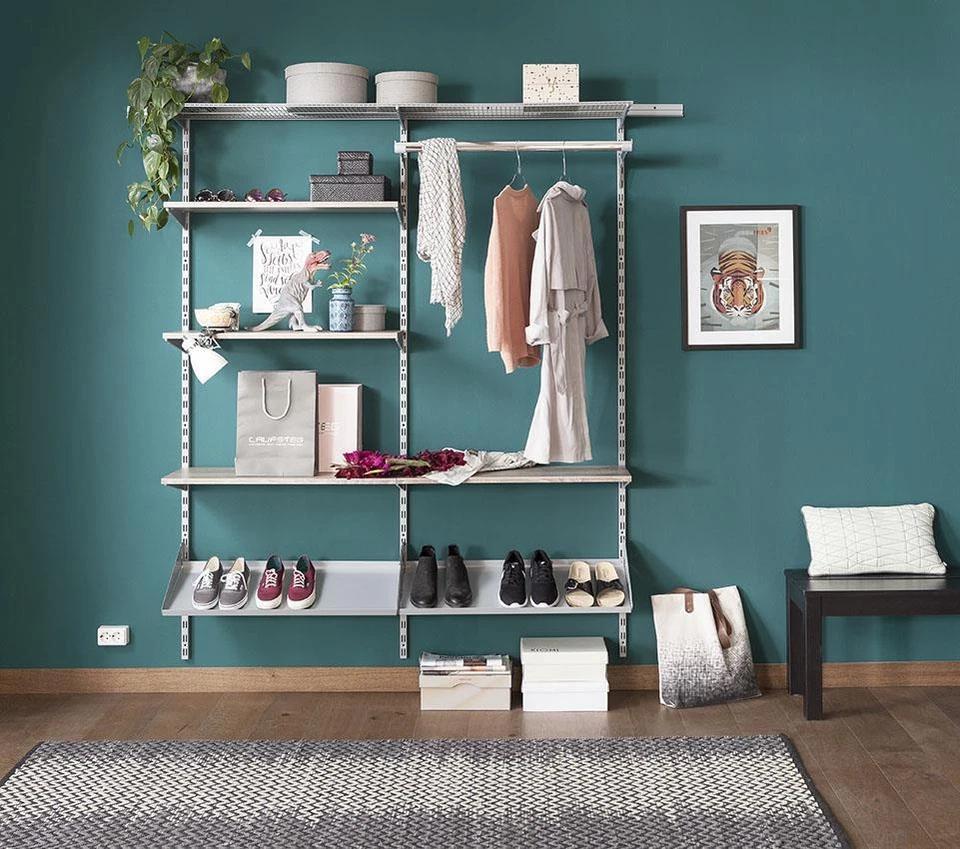 Element System EASY Hängeschiene RA 50|32 Wand Schiene 2-reihig für Regal Träger - Bild 4 von 4