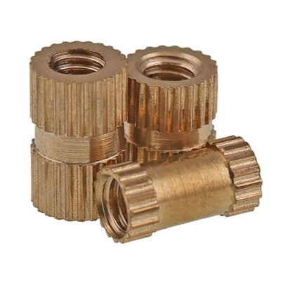 Knurled Thread Inserts Nuts Solid Brass Injection Molding Nut M1.4 1.6 2 2.5 - 8