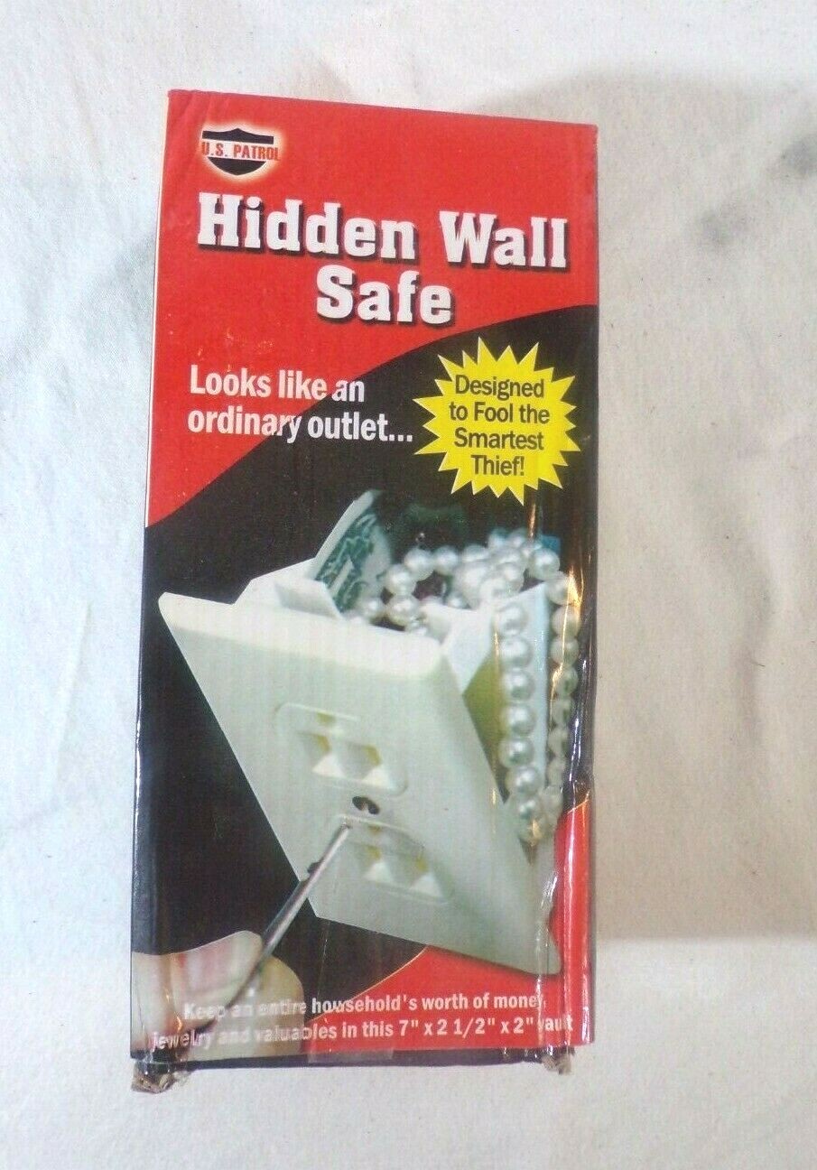 Caja fuerte para pared, parece toma de corriente, un gran lugar para esconder sus objetos de valor # 7248