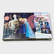 NEW SEALED Disney Frozen 8 Pack Puzzles 24,48,  63 Pieces 21x14  -9.1x10.3  