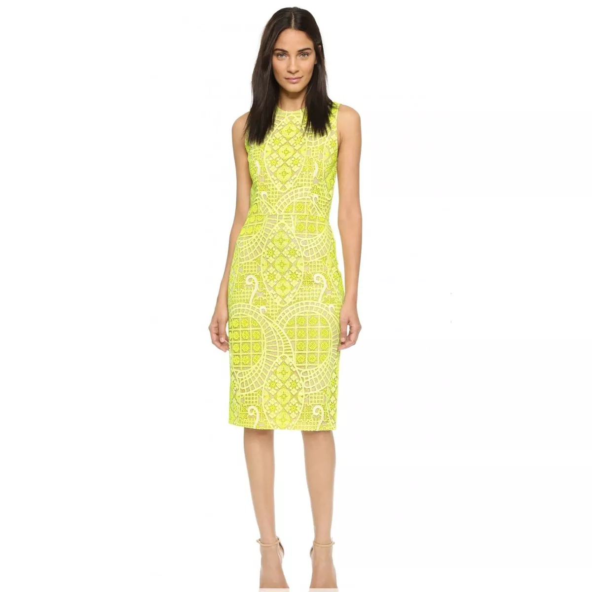 Alexis yellow lace dress cheap