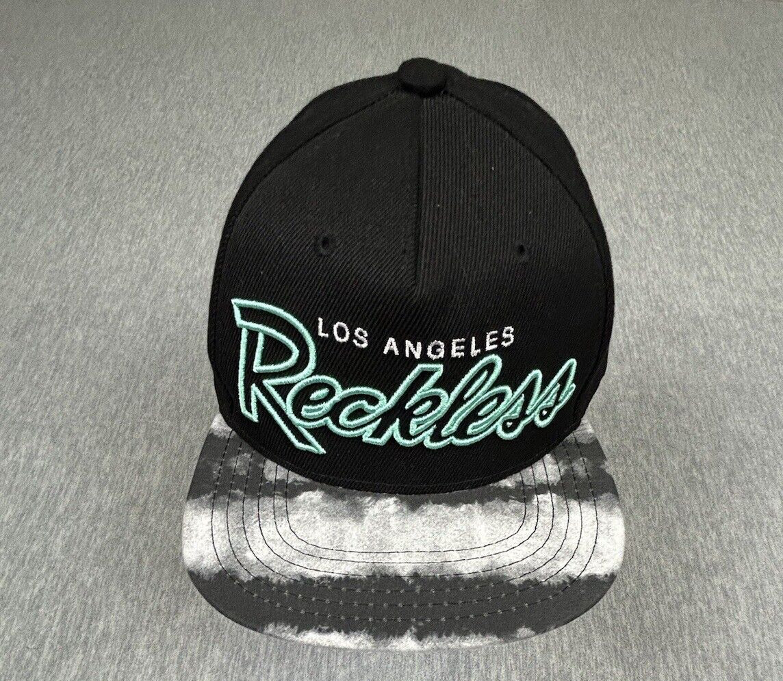 Reckless Los Angeles Script Baseball Hat Mens Bla… - image 2