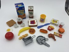 Vintage Mixed Lot Of Realistic Play Food Dollar Bill Size Comparison Only