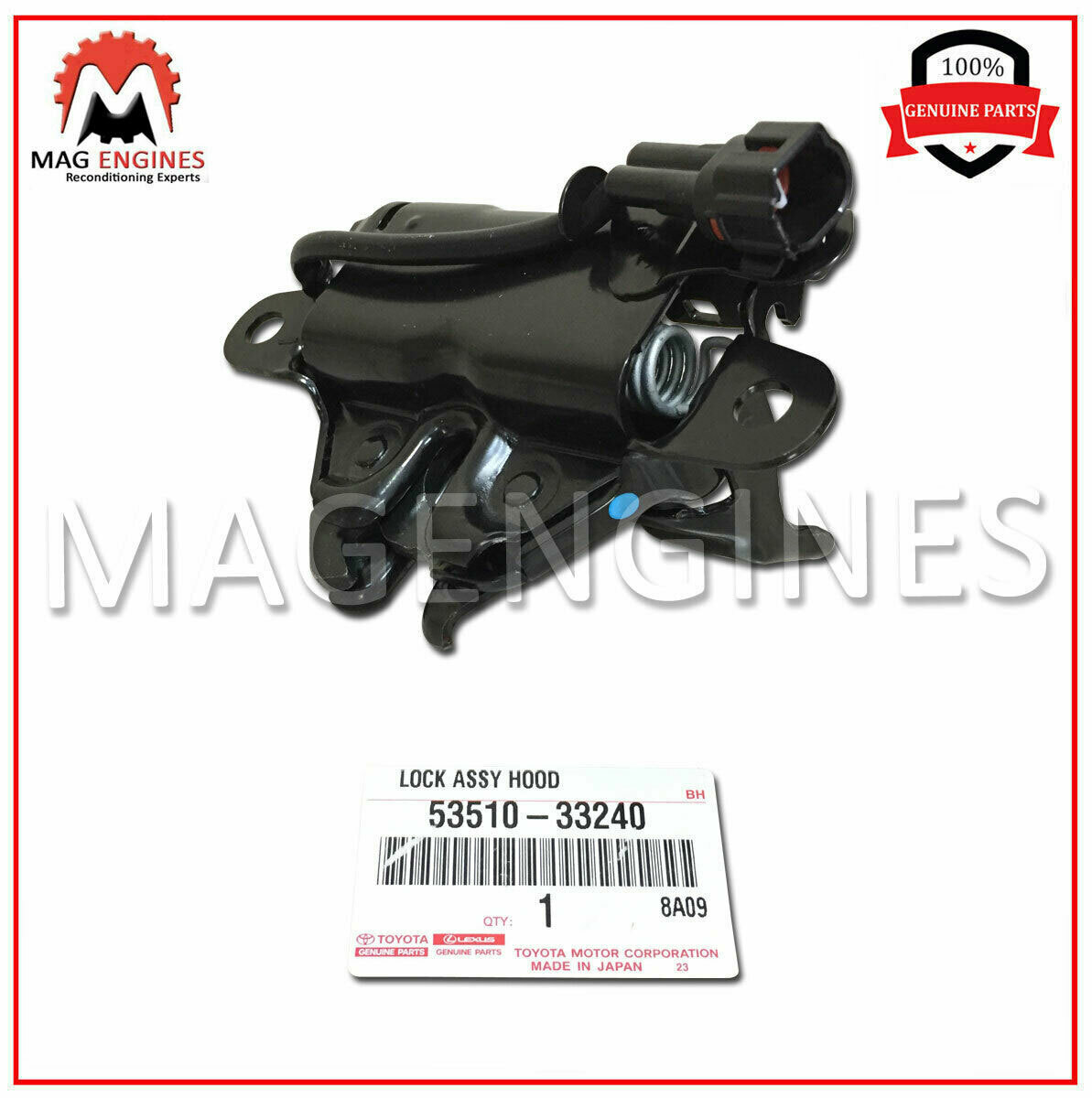 53510-33240 GENUINE OEM FRONT HOOD LATCH LOCK BRACKET 5351033240