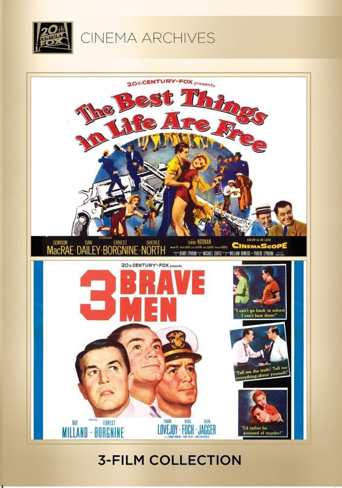 The Best Things In Life Are Free 1955; Three Brave Men 1957 (DVD)