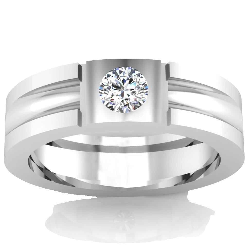 Suerte Blanco Anillos para hombres 11.5 Anillo