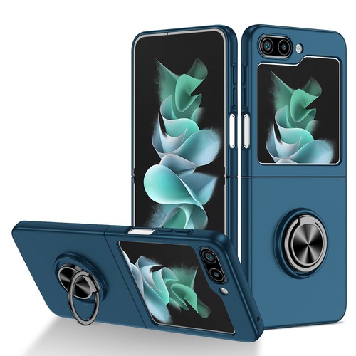 Smukłe etui magnetyczne do Samsung Galaxy Z Flip 6/5/4/3 Metalowy uchwyt pierścieniowy Kickstand - Zdjęcie 11 z 24