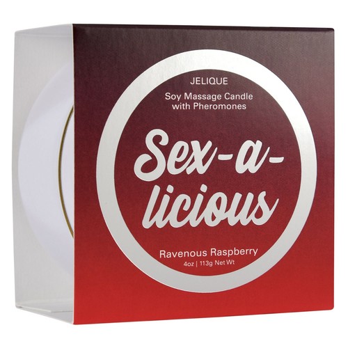 Soy Massage Mood Candle Ravenous Raspberry 4oz - Bild 2 von 7