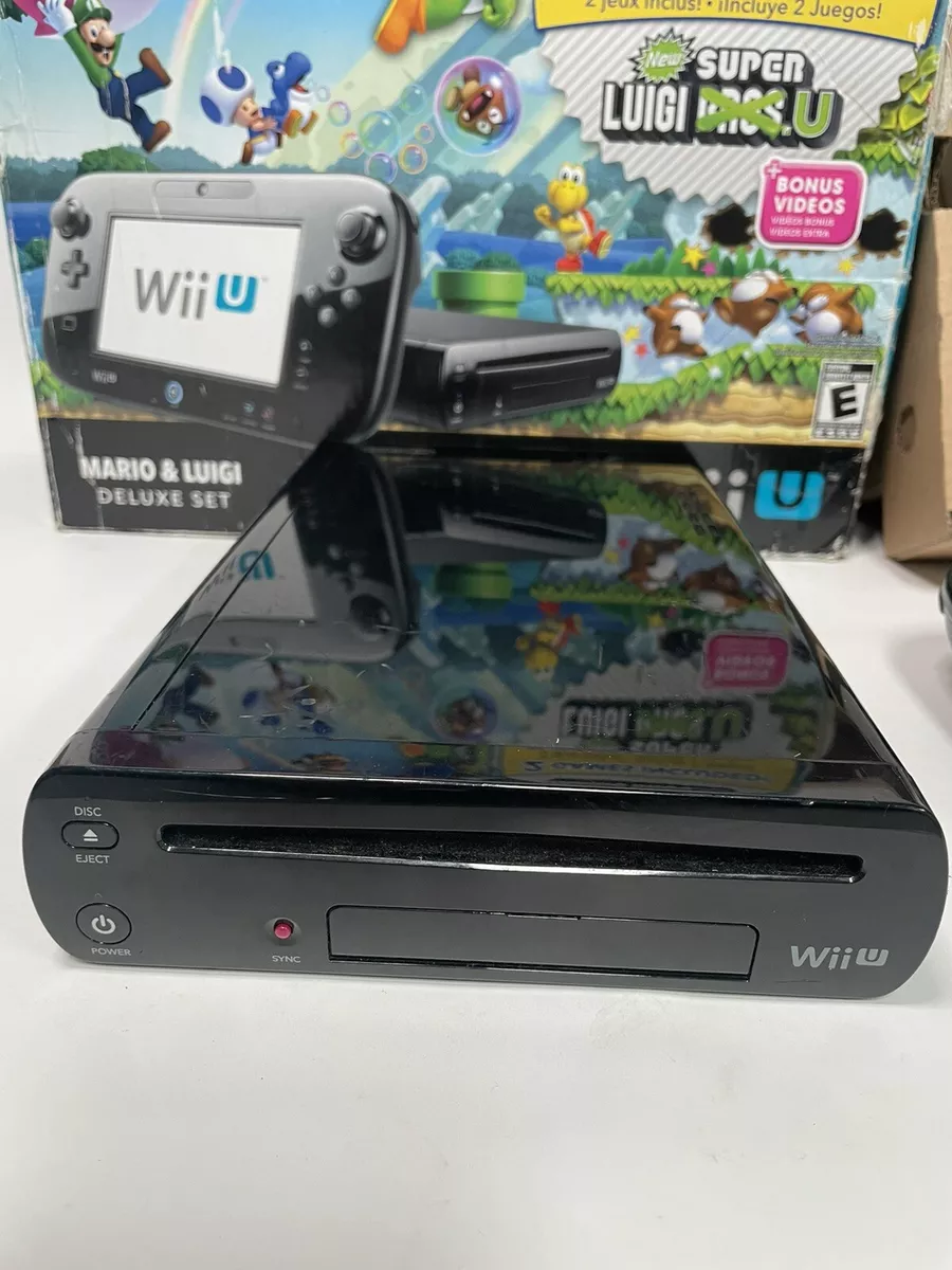 Nintendo Wii U Mario & Luigi Deluxe Set 32 GB Black Console (NTSC) for sale  online