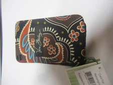 NWT  Vera Bradley Kensington Pattern Card Fan Wallet 10 Cards
