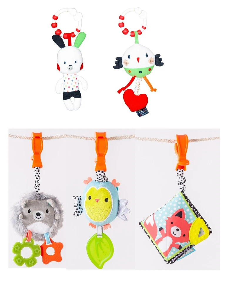 RED KITE Clip On Baby Buggy Stroller Car Seat Toys And Comforter