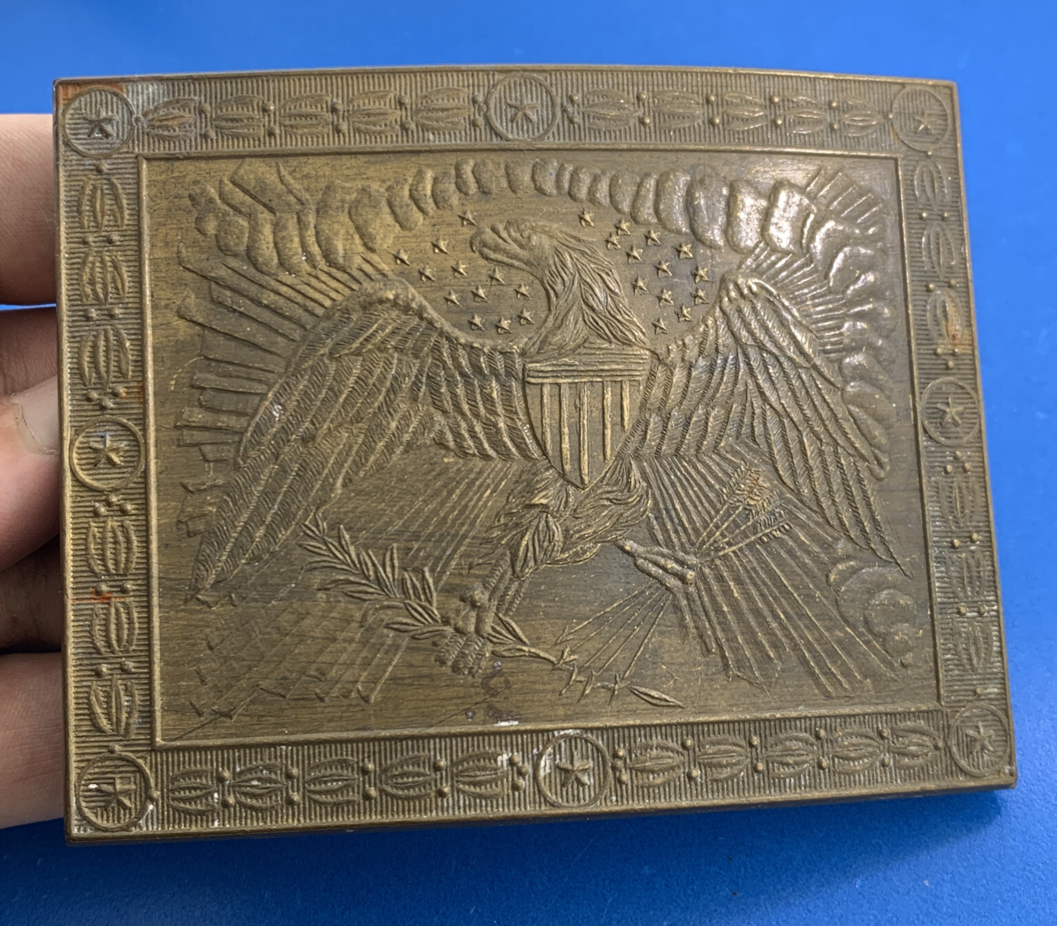 Wilkinson Export Co Heraldic Eagle Americana Bras… - image 1