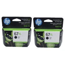 2psc HP 67XL Genuine Black Ink Cartridges