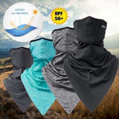 UV Protection Face Mask Neck Gaiter Triangle Scarf Breathable Bandana Balaclava