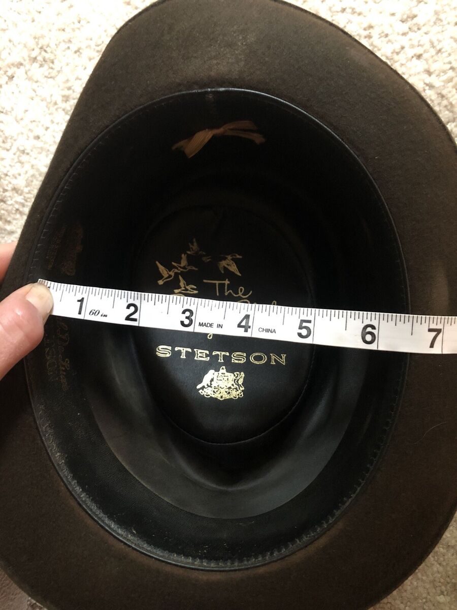 Vintage STETSON Gun Club Royal Deluxe Fedora Hat Brown Felt Vintage STETSON Gun Club Royal Deluxe Fedora Hat Brown Felt