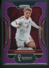 2022 KASPER DOLBERG /199 PANINI PRIZM FIFA WORLD CUP QATAR 2022 PURPLE