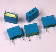 100pcs Siemens + Matsushita  .33uF 250V Polyester Metallized Box Film Capacitor 