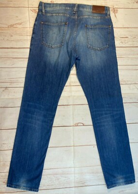 Lacoste Womens  Denim Jeans Size 32X32 medium wash Blue cotton