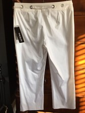 New Woman?s Betty Barklay Brilliant White Stretch Trousers (Size: UK 16)