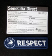 Official Euro 2012 Respect Lextra Badge/Patch for Football sporting ID