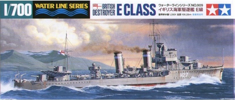 Tamiya 31909 - 1/700 Wl British Navy Destroyer E Class - New