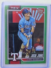 2026 Topps Series 1 Josh Jung #98 Green Foil /99 SSP RARE TEXAS RANGERS 