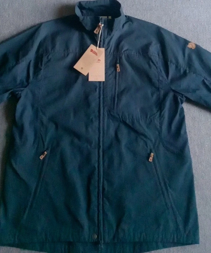 Fjallraven Ovik Stencollar Jacket Men's XL Dark Navy Blue Full Zip 86788 - Image 2 of 4