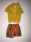 1969 Barbie GOOD LOOKIN KEN #1124 ORIGINAL OUTFIT SHIRT SHORTS MATTEL
