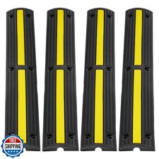 VEVOR 3.28 ft Cable Protector Ramp, 4 Pack of 1 Channel, 18000 lb