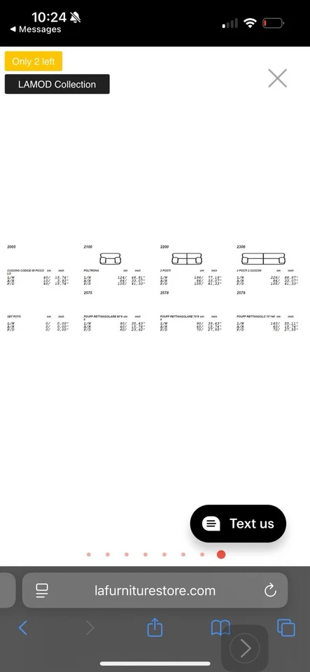 GENUINE Italian Leather Black 3PC Sofa Loveseat Chair Gray Living Room Set - Image 2 of 4