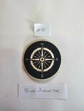 Marquetry Veneer Inlay - Compass #87 - 90mm Diameter - real wood veneer