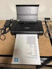 Canon iP110 Wireless Mobile Inkjet Printer – Dirty Printhead with Power Adapter