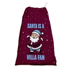 Santa is a Villa Fan - Weihnachts Nikolaus Sack - Fu&szlig;ball
