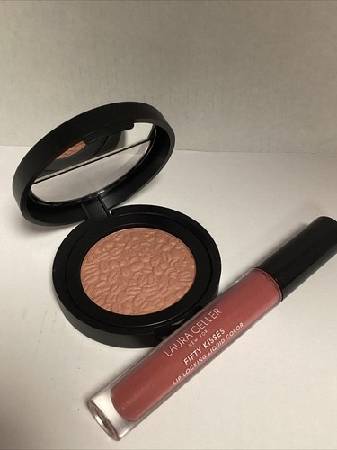 Laura Geller Baked Blusher Shade: Mocha Mauve Latte Blush 4.5g & Royal Kiss New - Picture 1 of 6