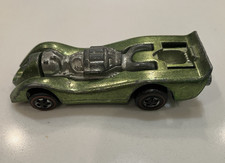 Mattel Hot Wheels Green Jet Threat Redlines 1970 Hong Kong Yellow Minty