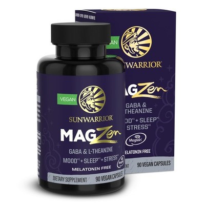 Sunwarrior MAGZen Magnesium L-Theanine GABA Mood & Sleep Support 90 caps
