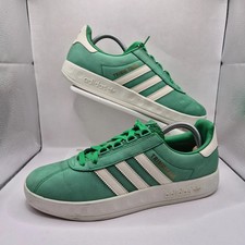 Adidas Trimm Trab Scarpe da Ginnastica Uomo 8.5 UK Paulista Derby Verde Bianco Originali