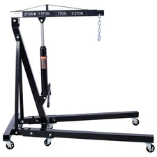 2 Ton Folding Engine Hoist Cherry Picker Shop Crane Hoist Lift,Heavy Duty Steel