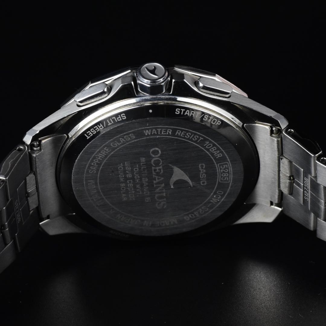 CASIO Oceanus Manta OCW-S2400-1AJF Solar Powered Radio Men's Watch