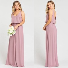 Show me Your Mumu Kendall maxi dress in antique rose chiffon NEW Womens SMALL